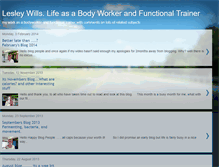 Tablet Screenshot of lesleywillspt.blogspot.com