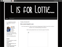 Tablet Screenshot of lisforlottie.blogspot.com