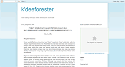 Desktop Screenshot of kdeeforester.blogspot.com