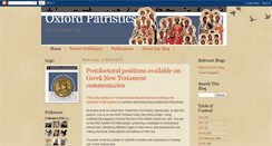 Desktop Screenshot of oxfordpatristics.blogspot.com