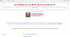 Desktop Screenshot of giornalismoriflessivo.blogspot.com