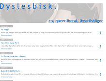 Tablet Screenshot of dyslesbisk.blogspot.com