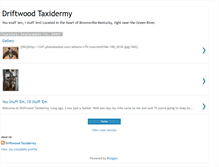 Tablet Screenshot of driftwoodtaxidermyky.blogspot.com