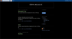 Desktop Screenshot of edin-mulalic.blogspot.com