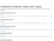 Tablet Screenshot of confessionsofahoarder.blogspot.com