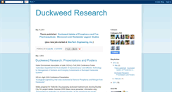 Desktop Screenshot of duckweedresearch.blogspot.com