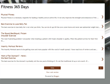 Tablet Screenshot of fitness-365-days.blogspot.com