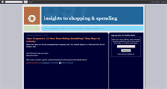 Desktop Screenshot of insightstoshoppingandspending.blogspot.com