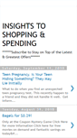 Mobile Screenshot of insightstoshoppingandspending.blogspot.com
