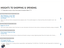 Tablet Screenshot of insightstoshoppingandspending.blogspot.com