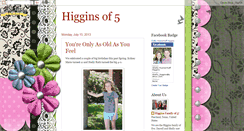 Desktop Screenshot of higginsof5.blogspot.com