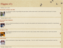 Tablet Screenshot of higginsof5.blogspot.com