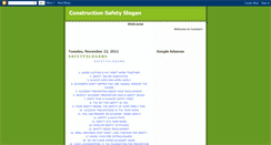Desktop Screenshot of constructionsafetyslogan.blogspot.com
