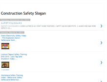 Tablet Screenshot of constructionsafetyslogan.blogspot.com