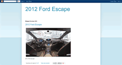 Desktop Screenshot of 2012-ford-escape-guides.blogspot.com