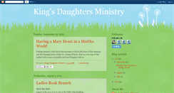 Desktop Screenshot of kingsdaughtersministry.blogspot.com