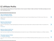 Tablet Screenshot of ezaffiliateprofits.blogspot.com