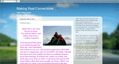 Desktop Screenshot of makingrealconnections.blogspot.com