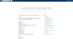 Desktop Screenshot of learnitalianfastandfree.blogspot.com