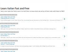 Tablet Screenshot of learnitalianfastandfree.blogspot.com
