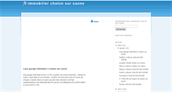 Desktop Screenshot of immobilierchalonsursaone-36.blogspot.com