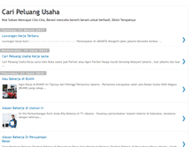 Tablet Screenshot of cari-peluang-usaha.blogspot.com