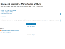 Tablet Screenshot of discalcedcarmelitenuns.blogspot.com