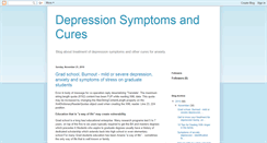 Desktop Screenshot of depressionsymptomscures.blogspot.com