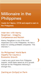 Mobile Screenshot of millionaireinthephilippines.blogspot.com