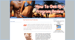 Desktop Screenshot of how-to-get-abs-program-review.blogspot.com