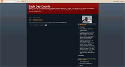 Desktop Screenshot of eachdaycounts.blogspot.com