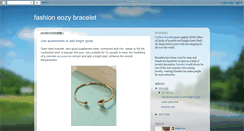 Desktop Screenshot of eozydashionbracelet.blogspot.com