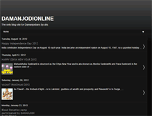 Tablet Screenshot of damanjodionline.blogspot.com