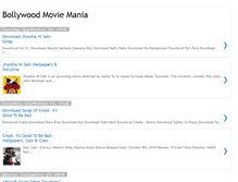 Tablet Screenshot of bollywoodmoviemania.blogspot.com