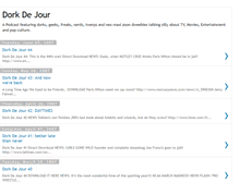 Tablet Screenshot of dorkdejour.blogspot.com