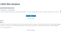 Tablet Screenshot of littlemissamateur.blogspot.com