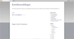 Desktop Screenshot of korrekturavdelingen.blogspot.com