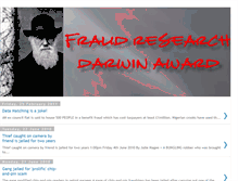 Tablet Screenshot of fraudresearchdarwinawards.blogspot.com