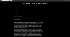 Desktop Screenshot of joekirk.blogspot.com