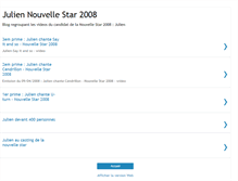 Tablet Screenshot of julien-nouvelle-star.blogspot.com