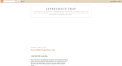 Desktop Screenshot of leprechaun-trap.blogspot.com