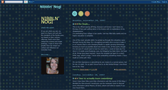 Desktop Screenshot of nibblinnogi.blogspot.com