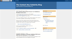 Desktop Screenshot of contactanycelebrity.blogspot.com