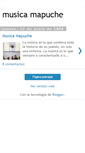 Mobile Screenshot of musica-mapuche.blogspot.com