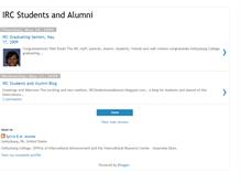 Tablet Screenshot of ircstudentsandalumni.blogspot.com