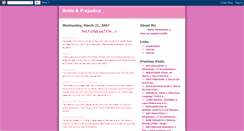 Desktop Screenshot of brideprejudice.blogspot.com