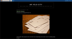 Desktop Screenshot of mr-velo-city.blogspot.com