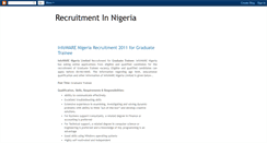 Desktop Screenshot of nigerianrecruitment.blogspot.com