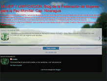 Tablet Screenshot of fedemujeresuniendonicaragua.blogspot.com