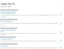 Tablet Screenshot of i-stole-the-tv.blogspot.com